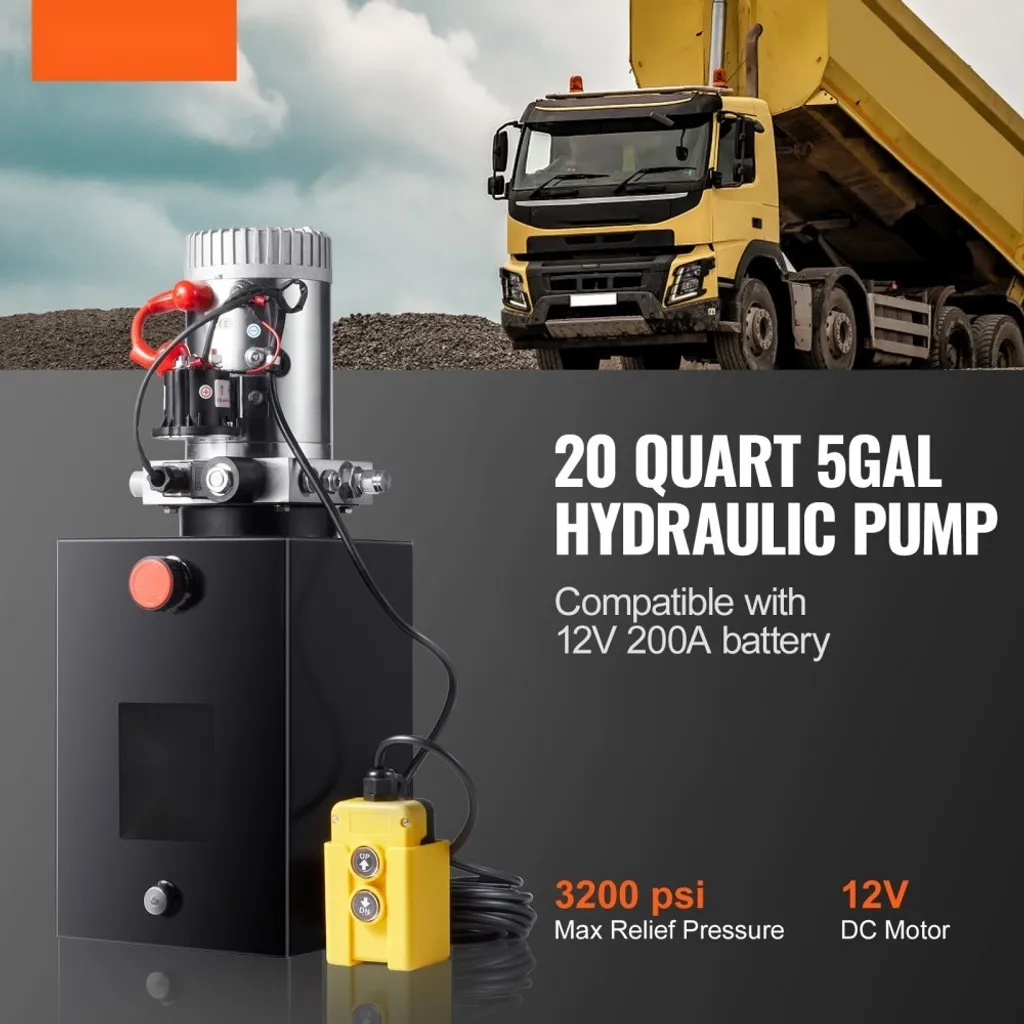 Pompe hydraulique 1600W à double commande électrique et manuelle - 2