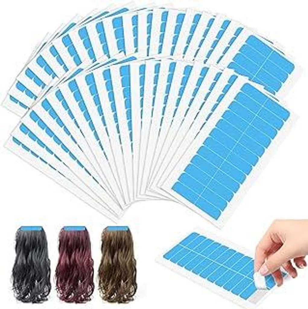 420 Pezzi Nastro Biadesivo per Extension Blu 4x0,8cm Impermeabile Extra