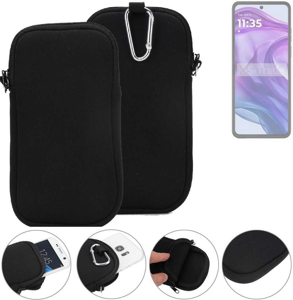 K-S-Trade Neopren-Hülle Handyhülle kompatibel mit Motorola Razr 50 Ultra Schutzhülle Neoprenhülle Sleeve Schutz-Hülle Gürtel Tasche Case Holster