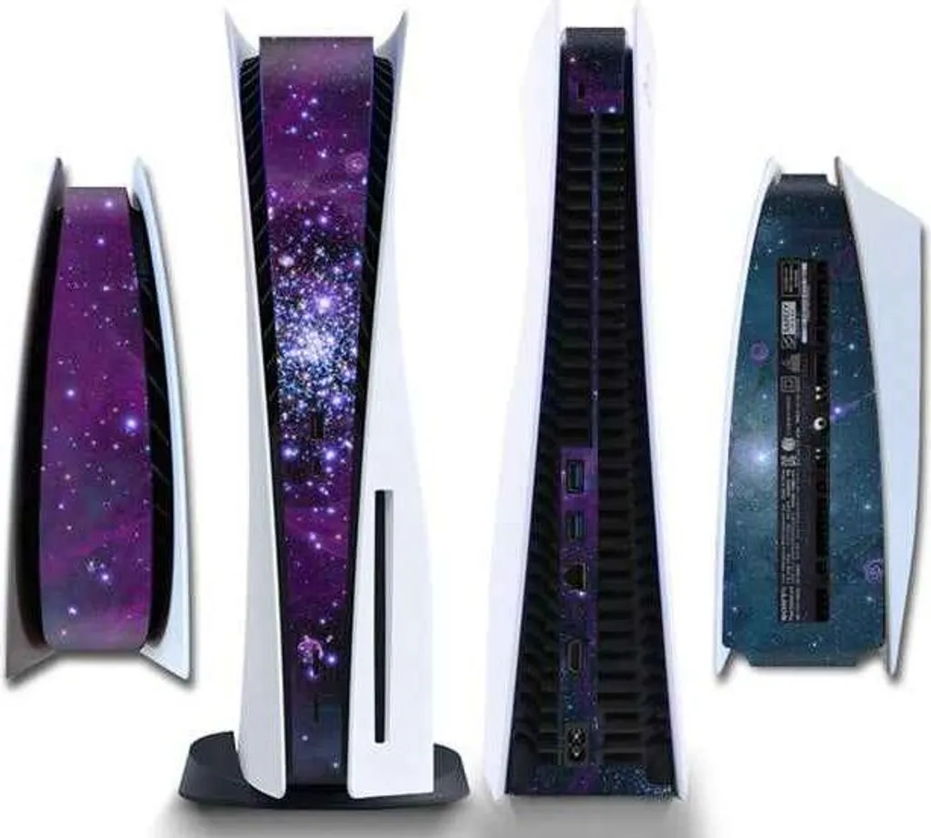 Skin PS5 Universo Viola: Strisce Adesive Professionali PlayStation 5