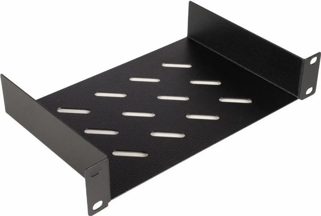 Equip EZFS-10-1-15-B Ripiano fisso Equip da 10" per armadi server, 1U 15cm nero