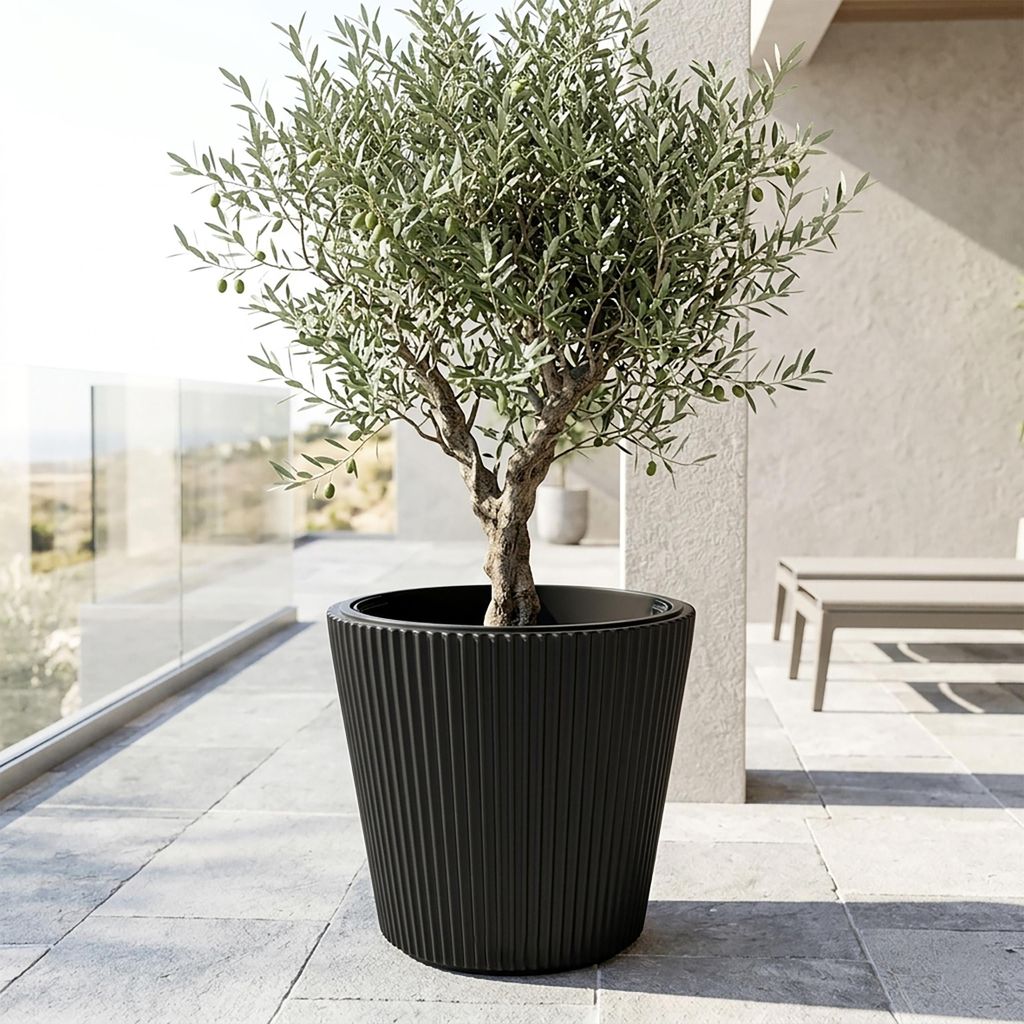 Prosperplast Rato Square antracite vaso da fiori 20 x 20 x