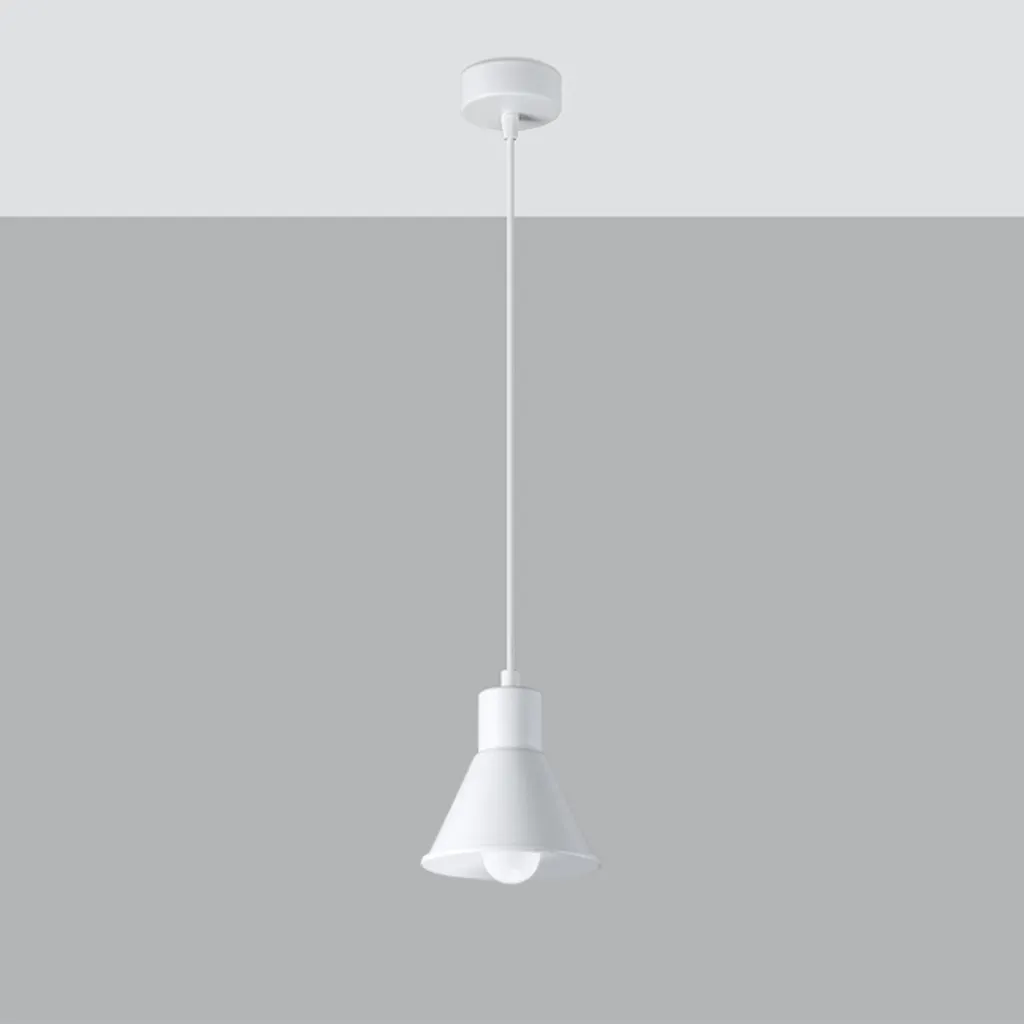 Suspension E27 Blanche Design TAZILO 1 - Éclairage à Hauteur Variable - 2
