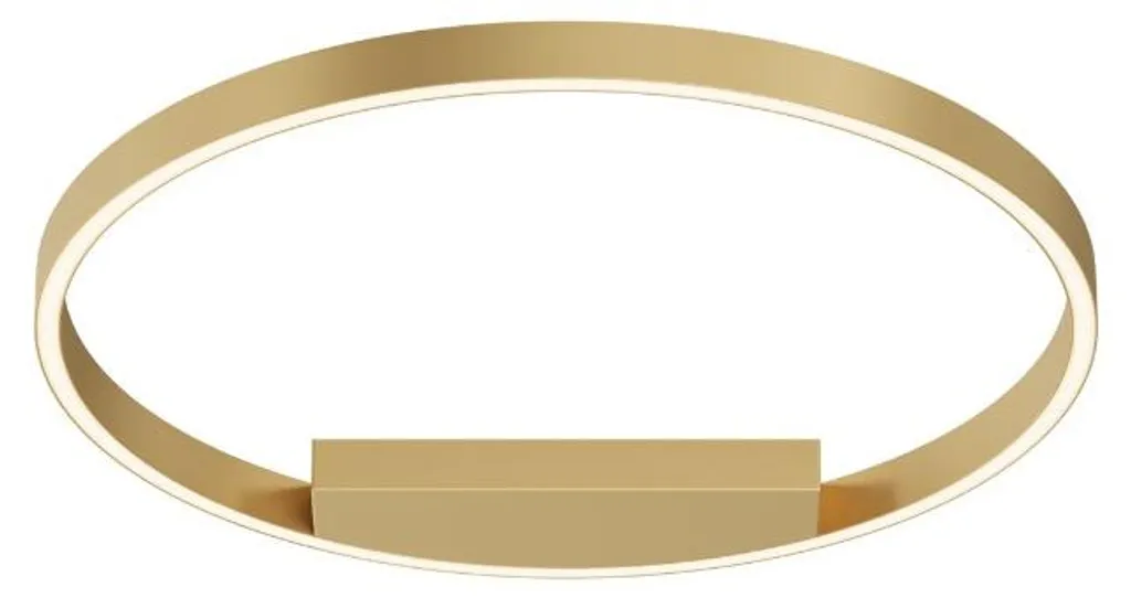 Grand luminaire de plafond LED design rond 60cm laiton doré Maytoni