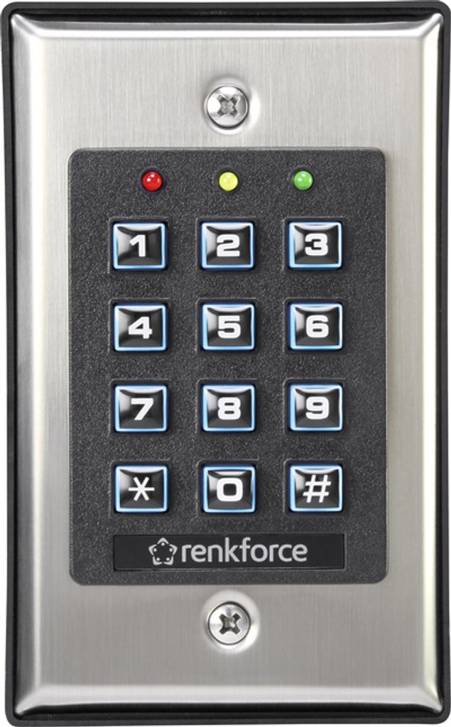 Renkforce Codeschloss Oberflächenmontage, Unterputz 1582597 Immagine del prodotto 