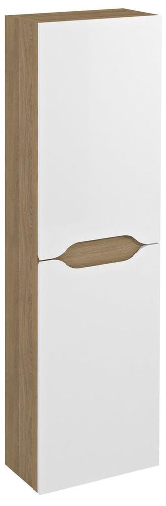 Sapho WAVE Hochschrank 40x140x20cm, weiß/Eiche cuneo