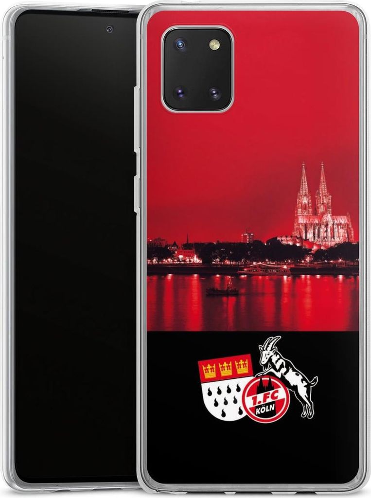 DeinDesign Handyhülle für Samsung Galaxy Note 10 lite Silikon Hülle Case Smartphone Schutzhülle 1. FC Köln Offizielles Lizenzprodukt Skyline