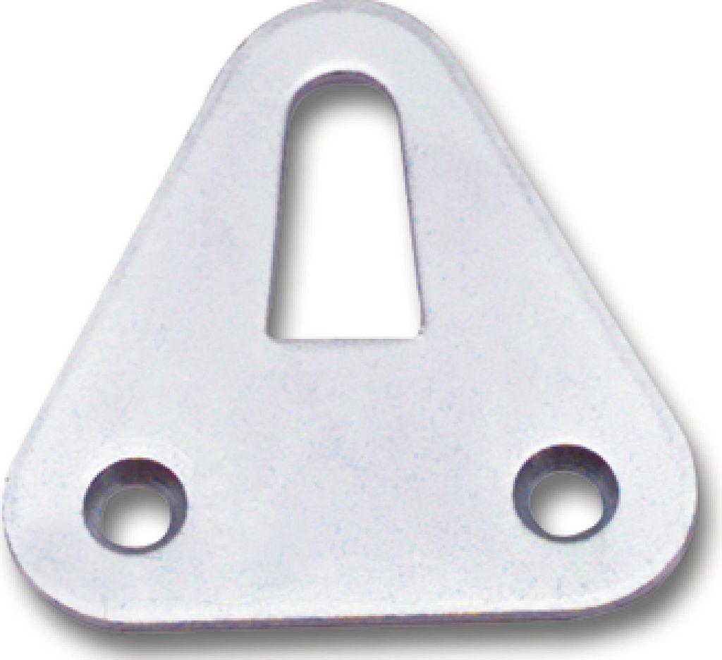 Aufhängeösen flache Form mit versenkten Anschraublöchern 47x47x2mm verzinkt