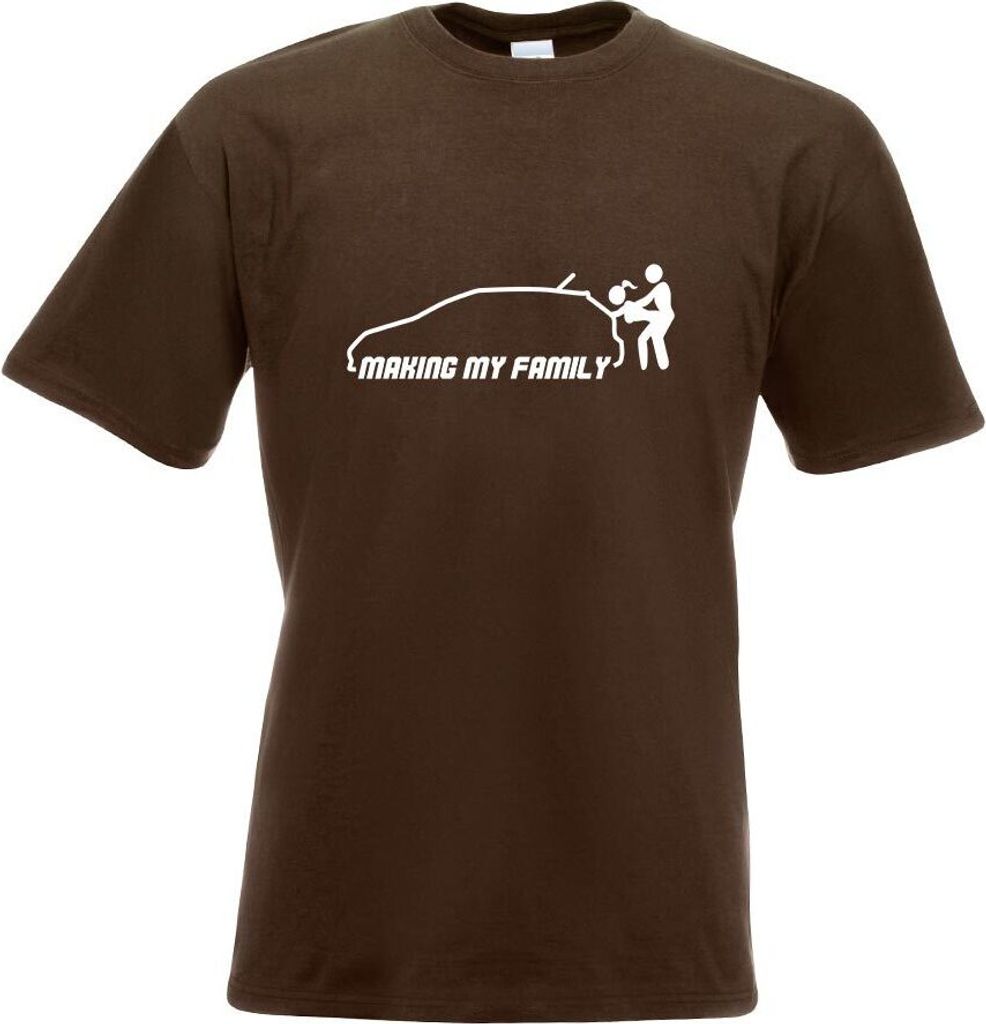 Kiwistar - T-Shirt - Chocolate - Making My Family Motiv Bedruckt Funshirt Design Print - mit Motiv Bedruckt - Funshirt Design - Sport - Freizeit - ...