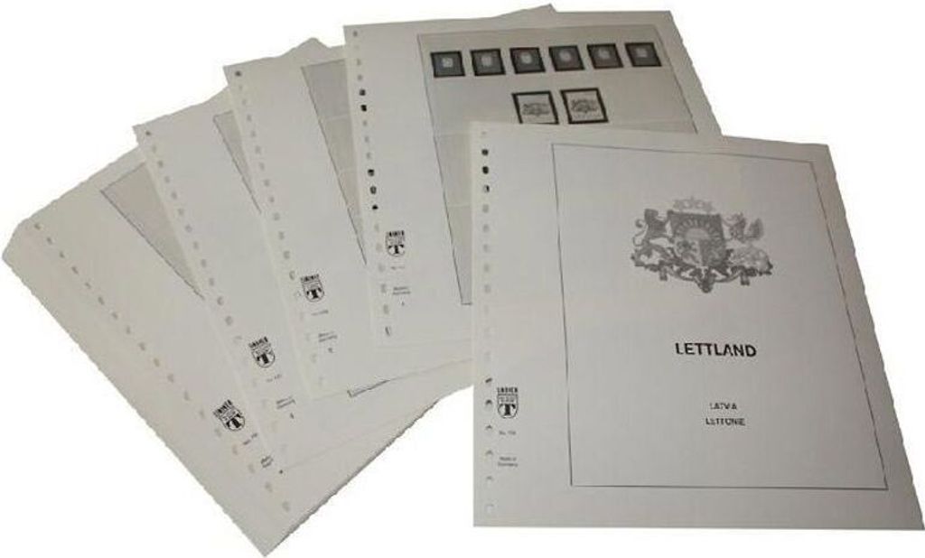 Lindner-T Vordruckblätter T176/10 Lettland - Jahrgang 2010-2022