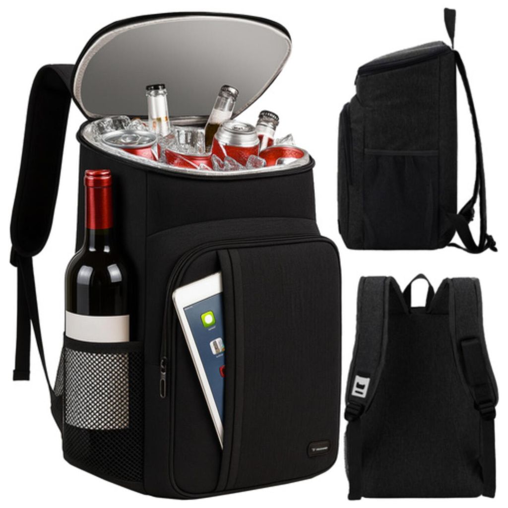 Trizand Kuhltasche - schwarz - Polyester - 26 l - 40 x 32 x Produktbild 