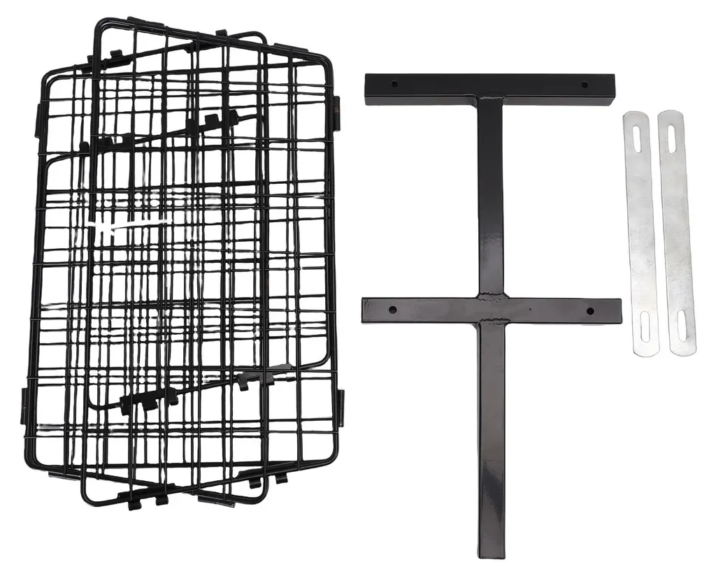 Panier Arrière Métal Robuste Pliable pour Scooter Électrique Courses