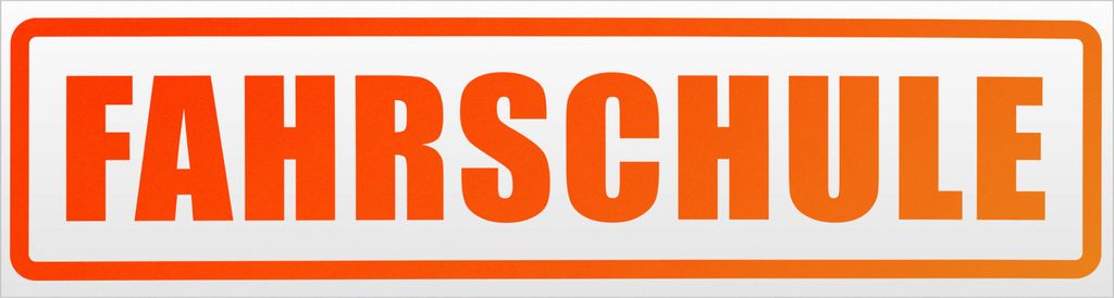 Kiwistar Fahrschule Magnetschild Schild magnetisch - 45cm Neonorange - Magnetfolie für Auto PKW Kfz