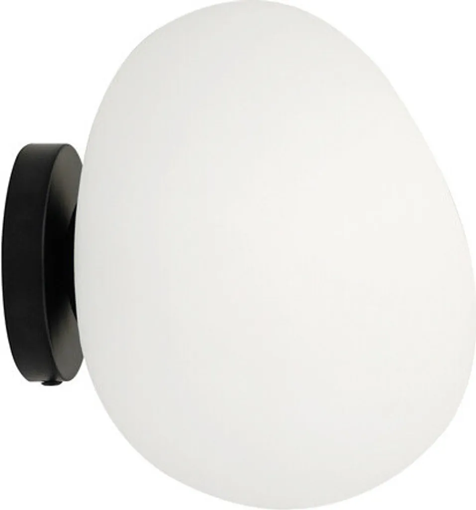 Plafonnier STONES ovale E27 : fini l'éblouissement avec ce design blanc