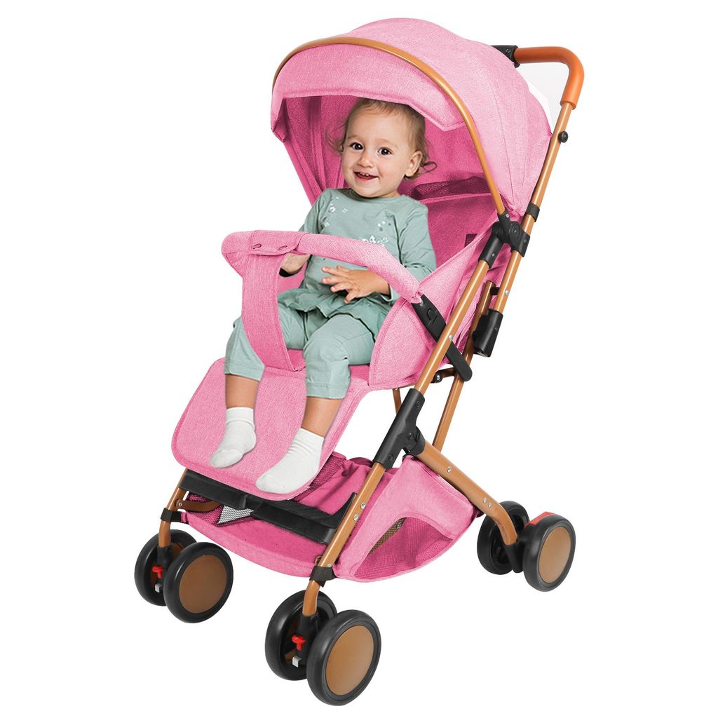 Buggy Kinderwagen zusammenklappbar verstellbare Rückenlehne Produktbild 