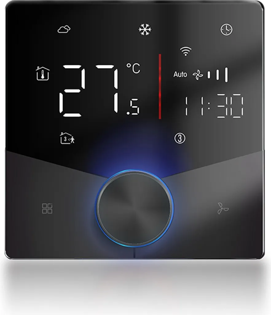 Réduisez vos factures : Thermostat WiFi programmable climatisation Noir