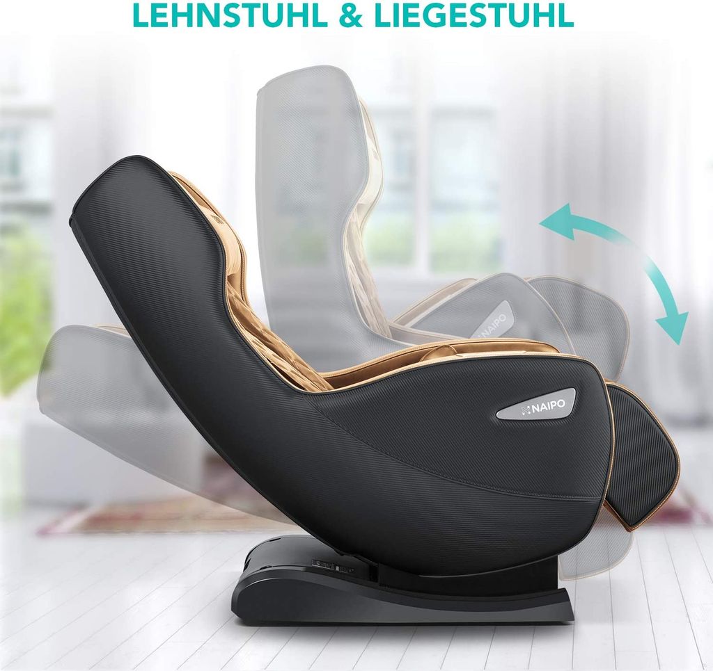 NAIPO Shiatsu Massagesessel Massagestuhl mit Klopfen Kneten Produktbild 2