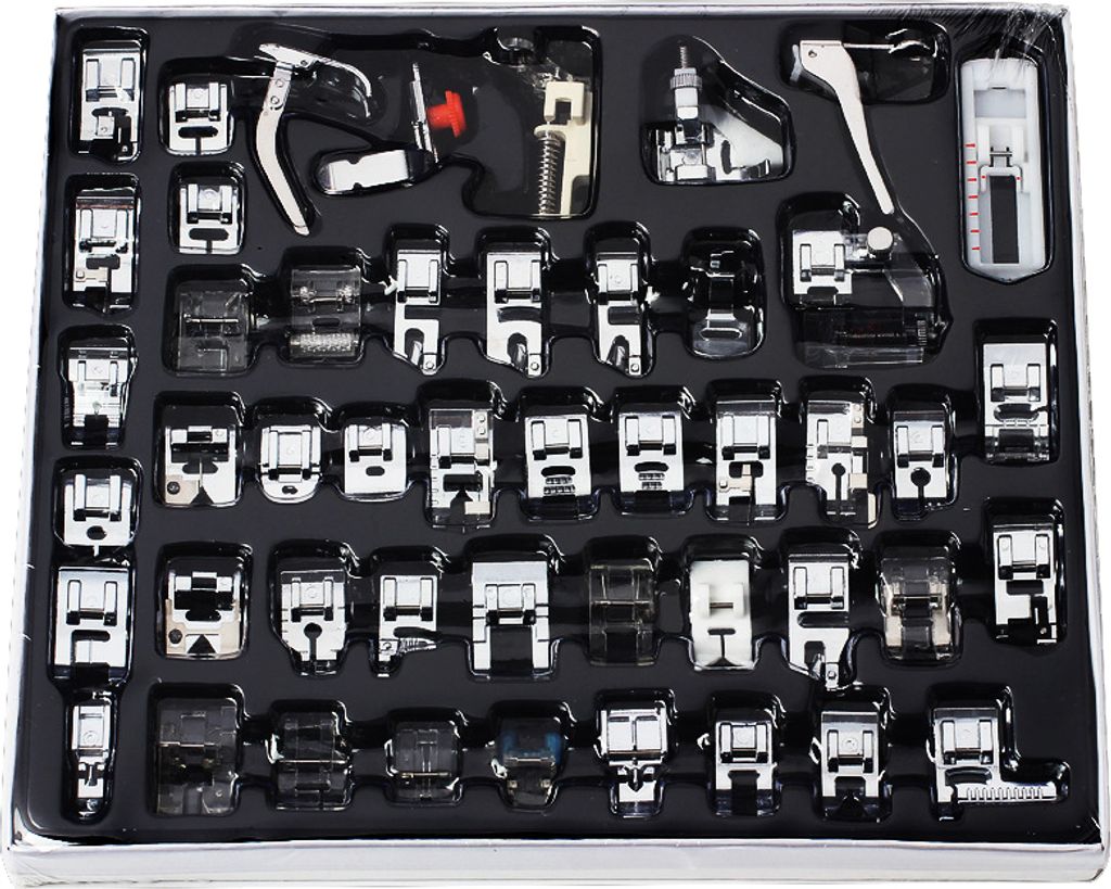 42-teiliges Nähmaschinen-Nähfuß-Set, Heimstrick-Nähmaschinen-Zubehör, passend für Brother Babylock, Singer, Janome, Elna, Toyota