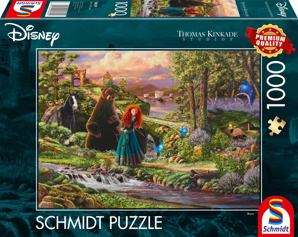 Schmidt Spiele Puzzle Disney Brave, Merida, Thomas Kinkade, Zdjęcie produktu 