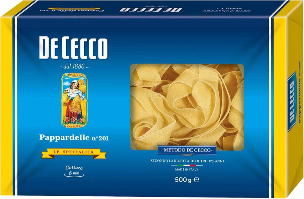 De Cecco Pappardelle n. 201 500 g italské těstoviny, široké Obrázek produktu 