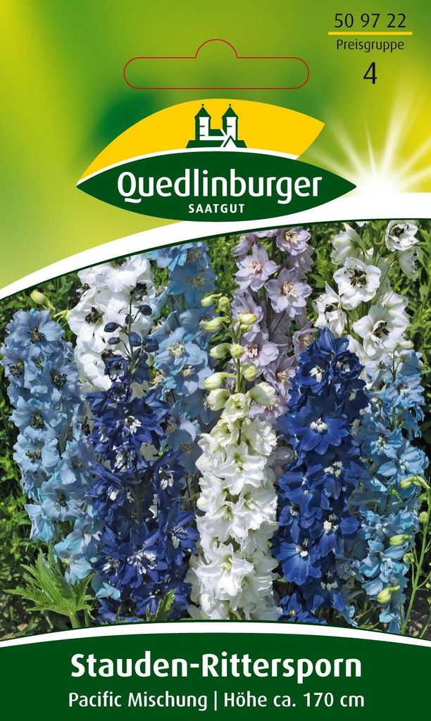 Quedlinburger Saatgut - Stauden-Rittersporn Pacific - Samen - 509722