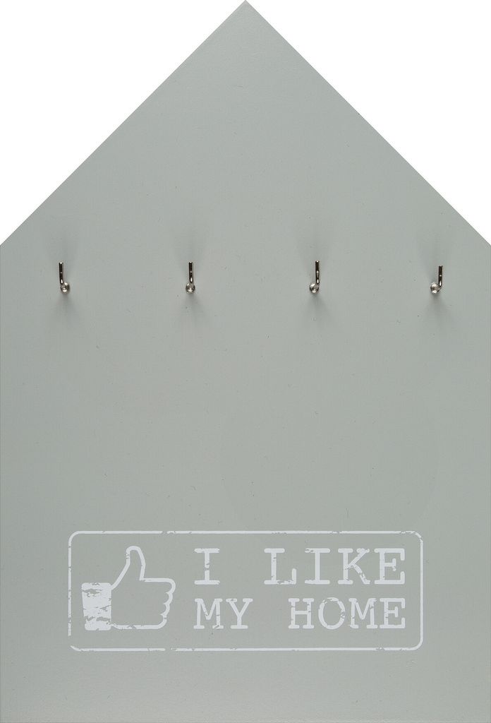 Schlüsselbrett Schlüsselbord I Like My Home Holz Brett für Produktbild 