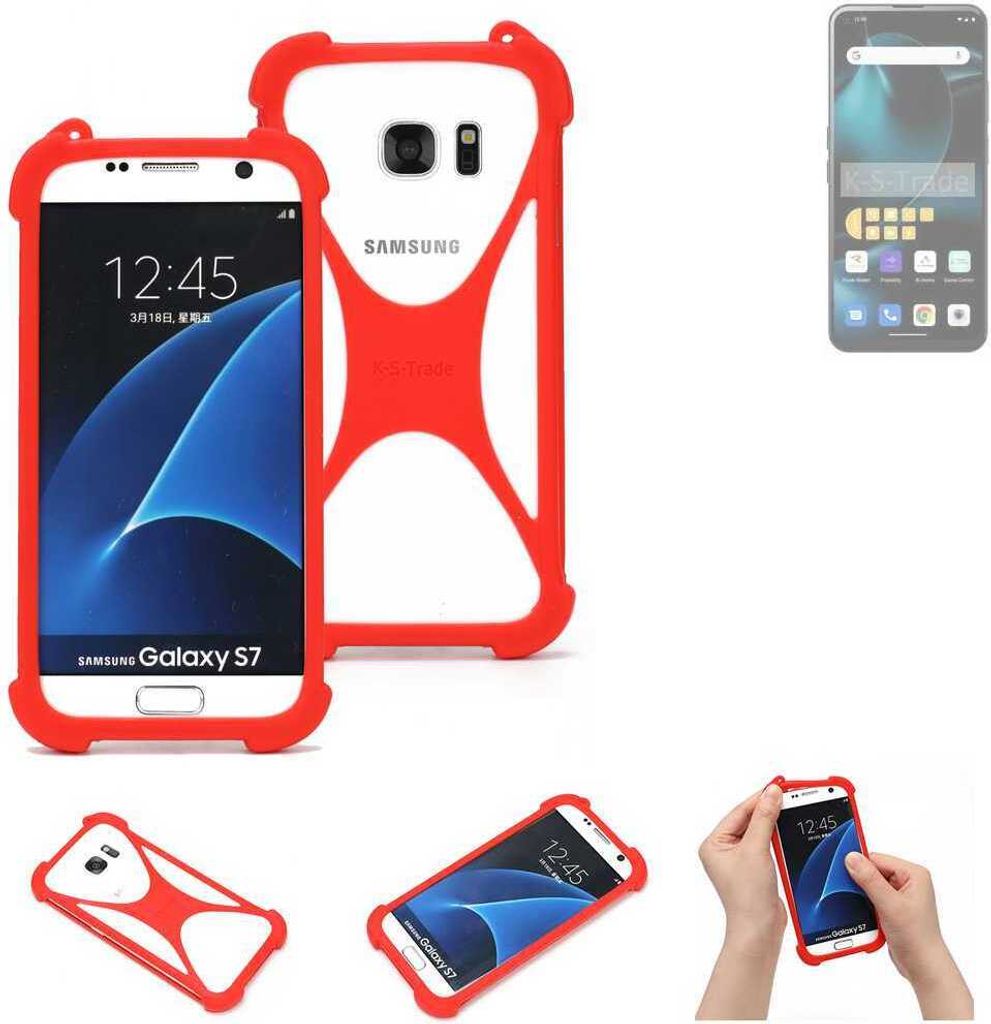 K-S-Trade Handy-Hülle kompatibel mit Unihertz Start24 Schutz-Hülle Bumper Silikon Schutz Hülle Cover Case Silikoncase Silikonbumper TPU Softcase