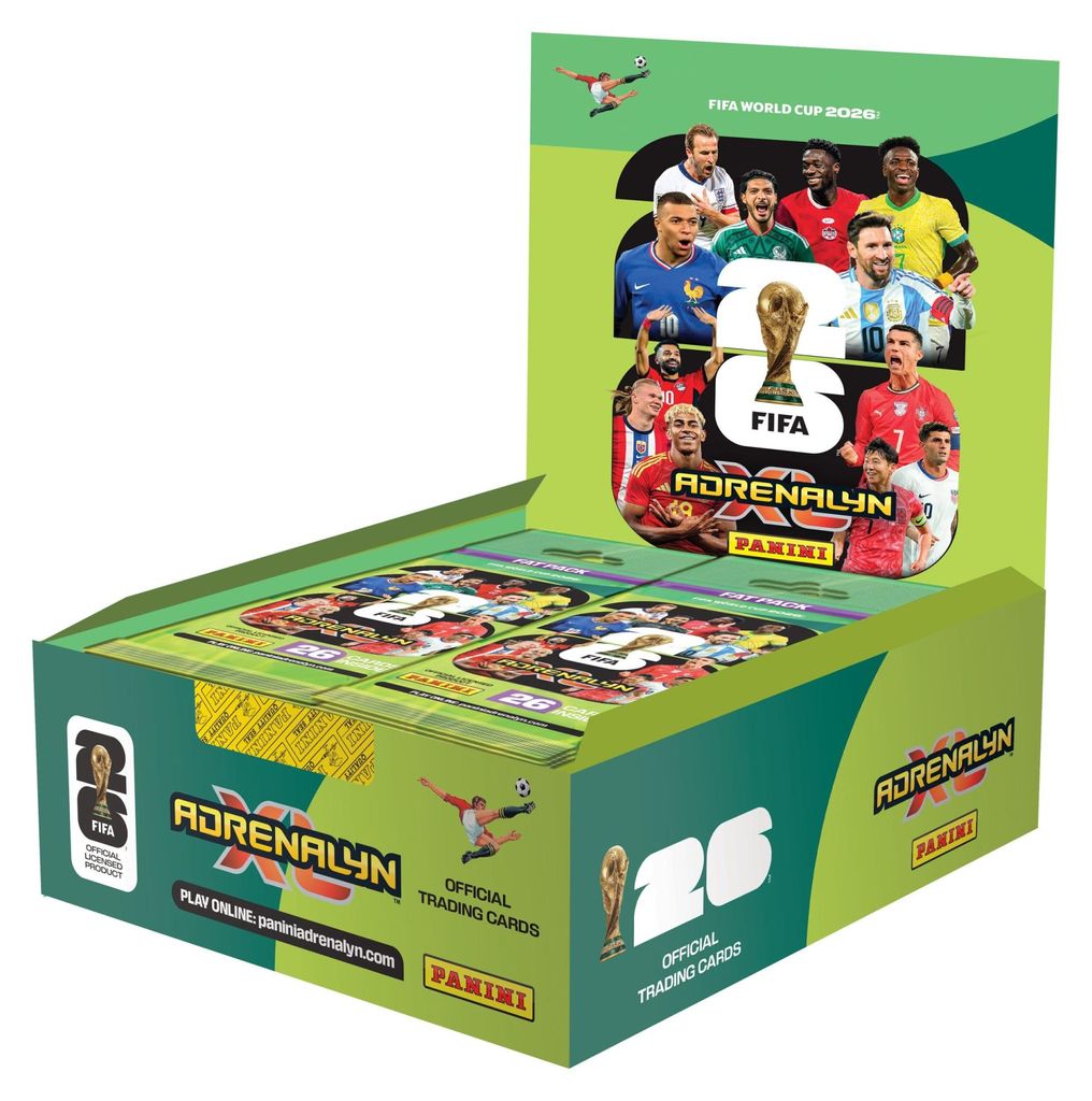 FIFA World Cup 2026 Adrenalyn XL Trading Cards Fatpack Box Produktbild 