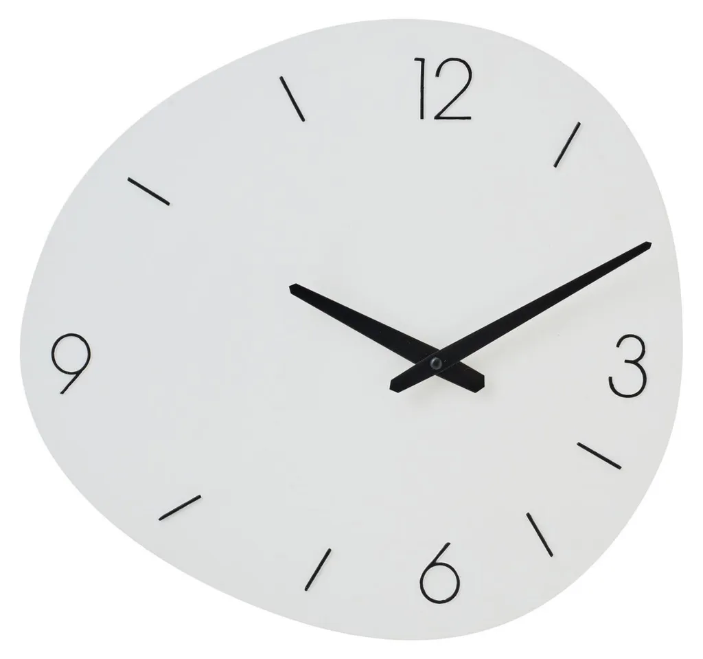 Horloge murale ovale métal blanc : gagnez en luminosité et en style