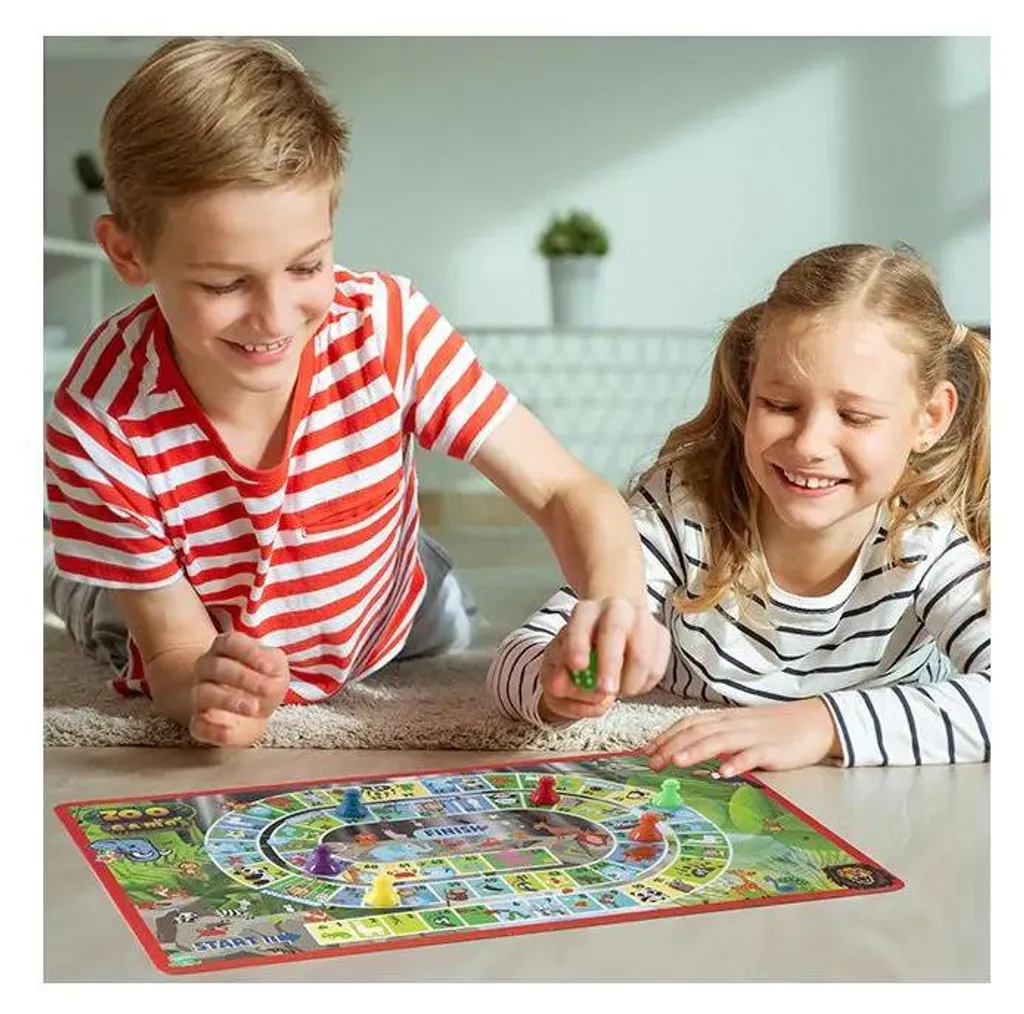 Zoo Game Jeu de Plateau Éducatif pour Apprendre les Animaux en Famille