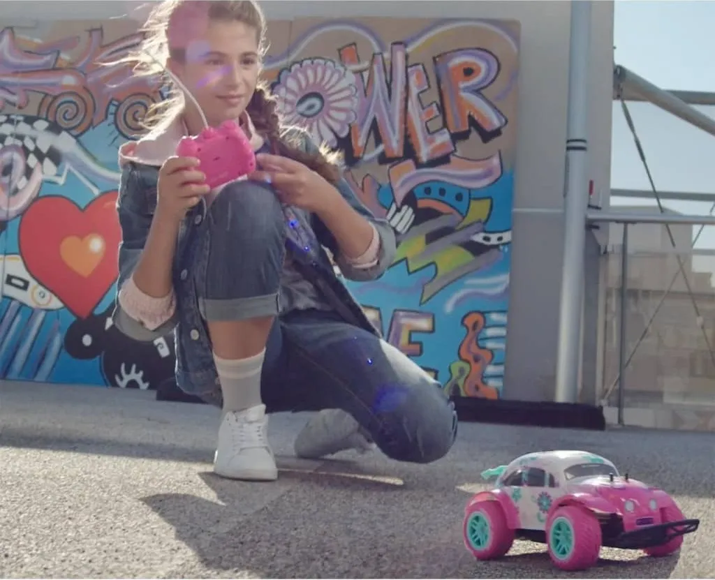 Exost Pixie Buggy Rose TE20227 : Voiture télécommandée tout-terrain 1/14