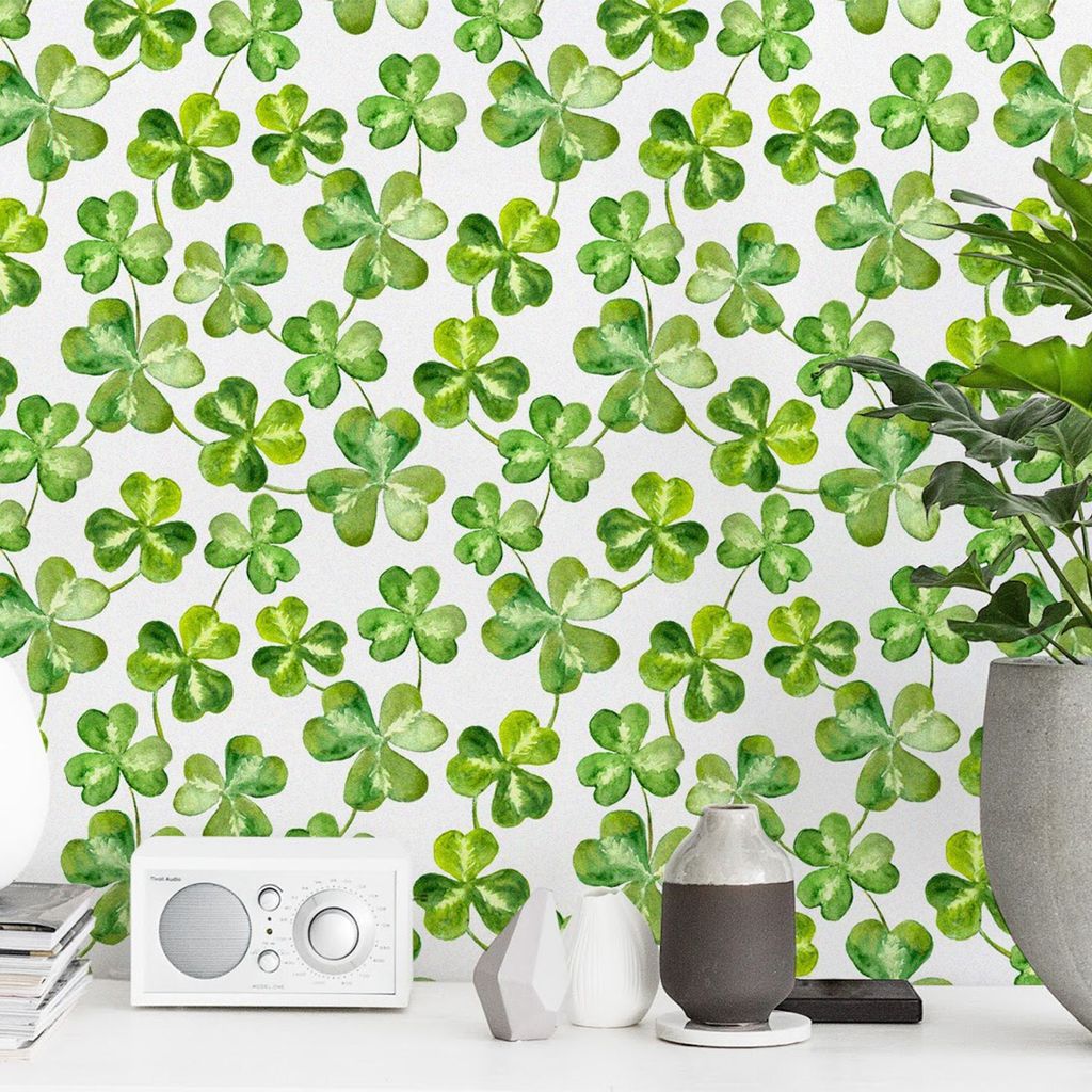 Coloray Fototapete 250x250 cm Vlies-Fototapete - Kleeblatt