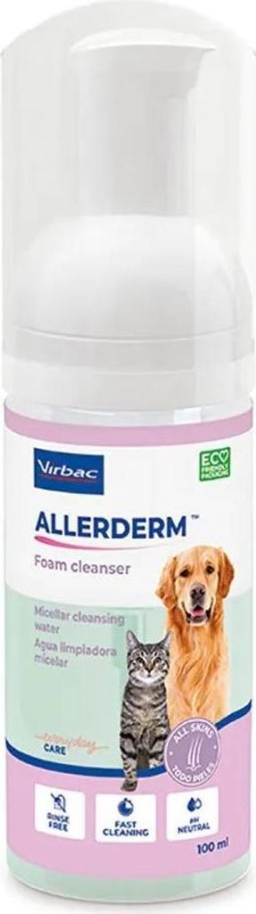 Virbac Allerderm Reinigungsschaum 100ml Durchsichtig Durchsichtig One Size