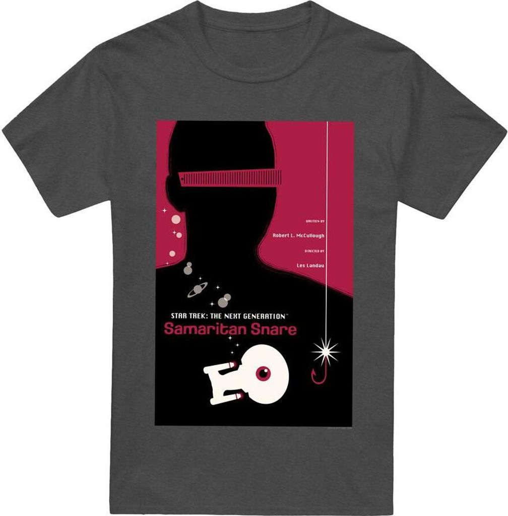 Star Trek - "The Next Generation Season 2 Episode 17" T-Shirt für Herren/Damen Uni TV17818 (S) (Holzkohle)