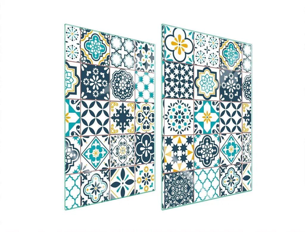 2 Piastre Vetro 35x52 Copri Piano Induzione | Tagliere Mosaico Ceramica