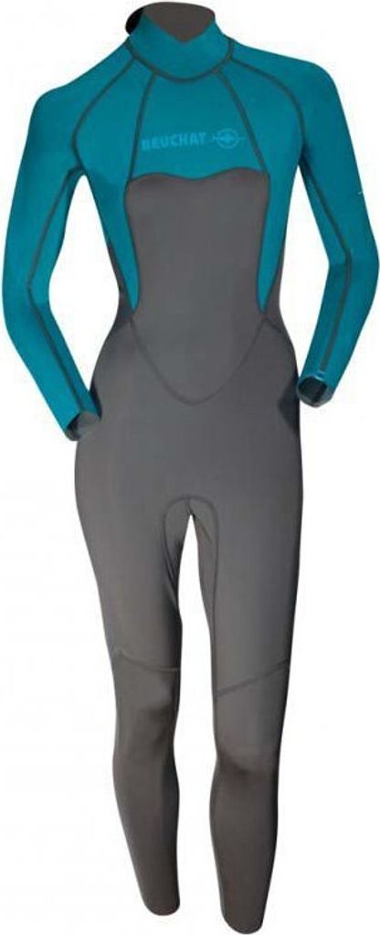 Beuchat Atoll 2 Mm Back Zip Neoprenanzug Grau M Herren Grau M