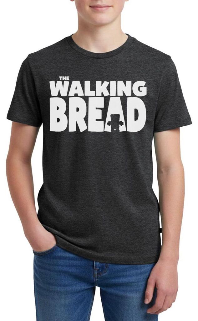 Spreadshirt Bernd Das Brot The Walking Bread In Weiß Teenager Premium T-Shirt, 146/152 (10 Jahre), Anthrazit meliert