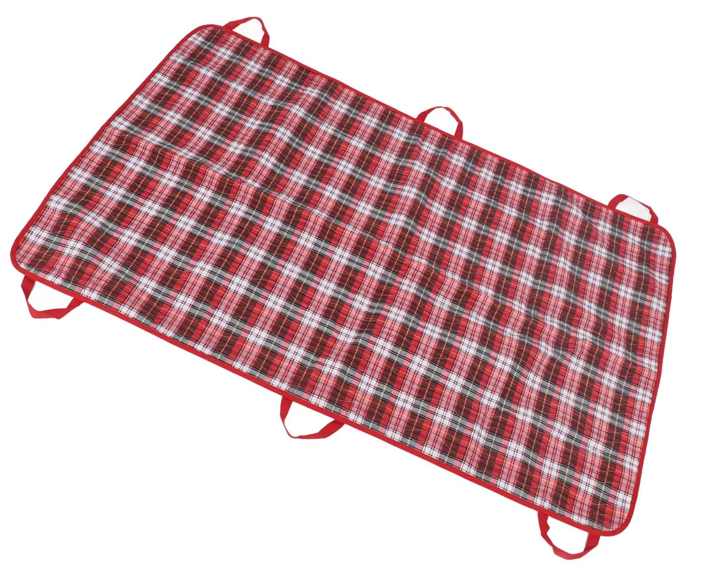 Alèse de transfert réutilisable rouge 90x150 cm avec poignées solides - 20