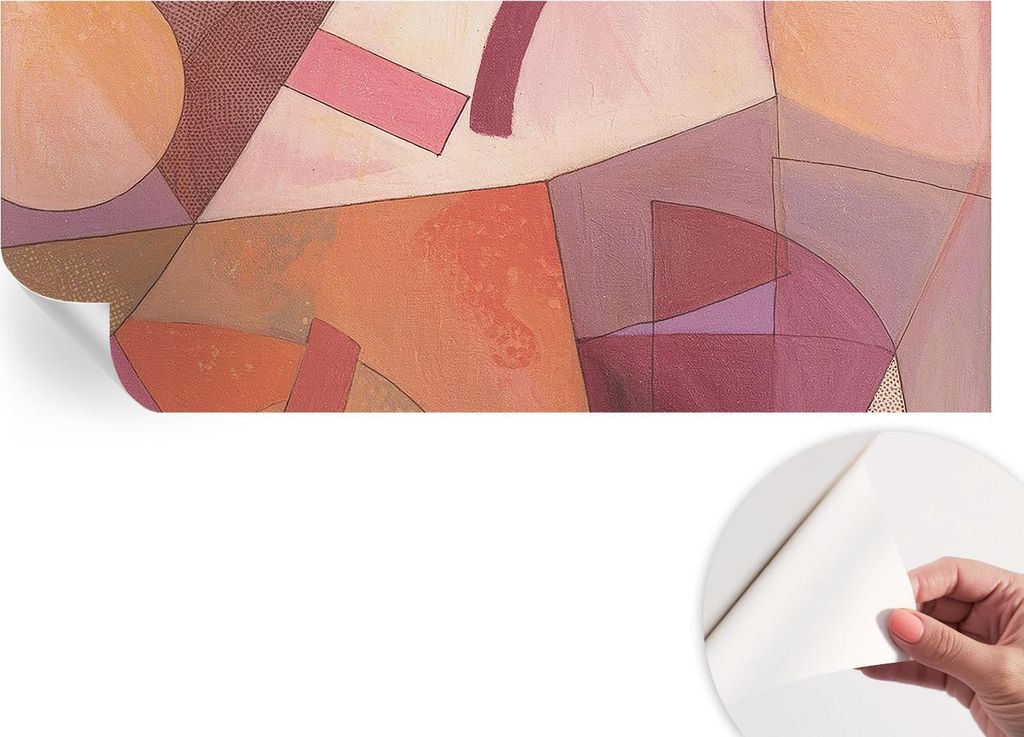 Selbstklebende Wandtapete - Dekorative Tapete für Wohnzimmer - Klebefolie für Wandbilder - Tapetenfolie für Wanddekoration - 208x146 cm - Farben...