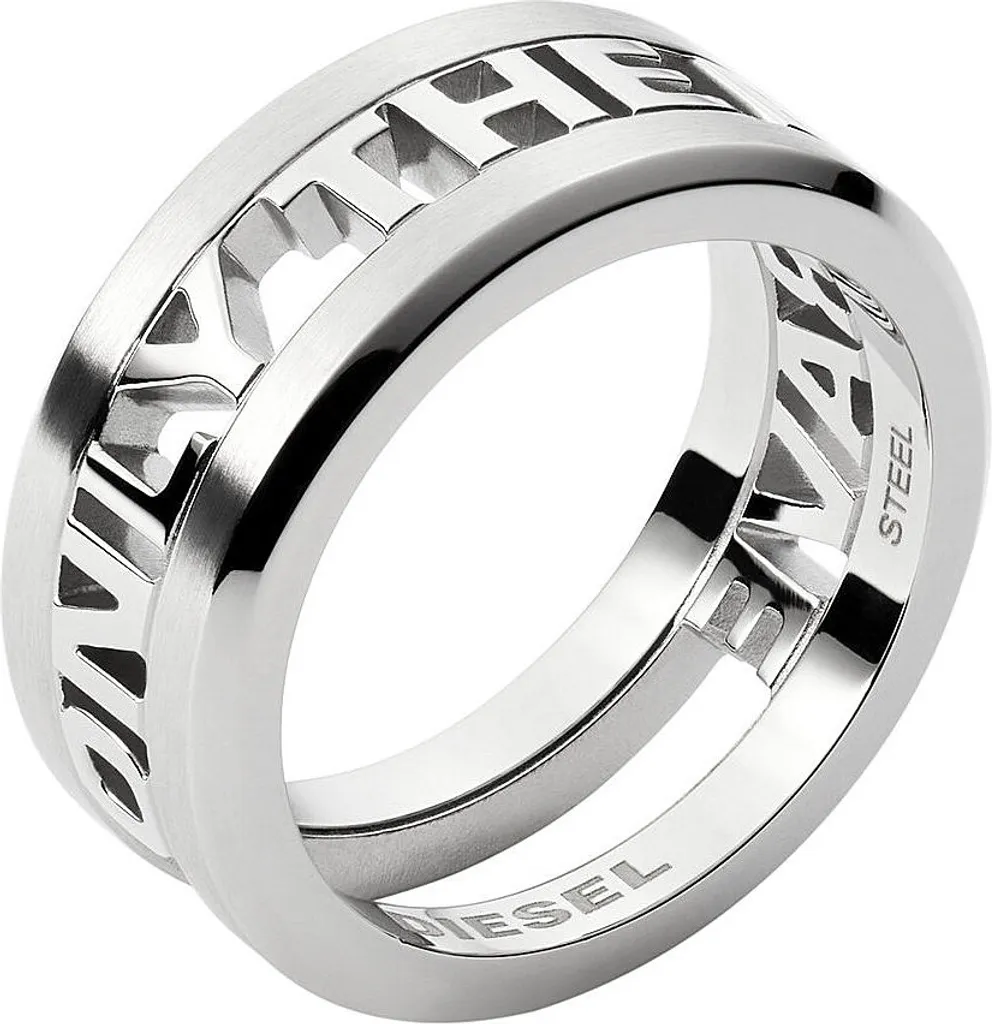 Anello Diesel Uomo Misura 13 - Acciaio Inossidabile Collezione Band