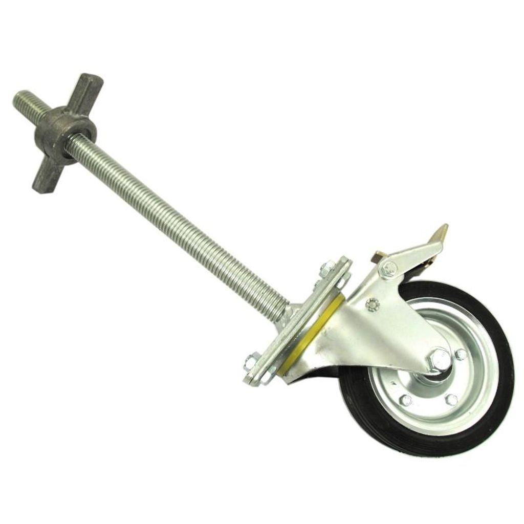 Gerüstrad 160x26mm Schwenkbar 400mm Bremse