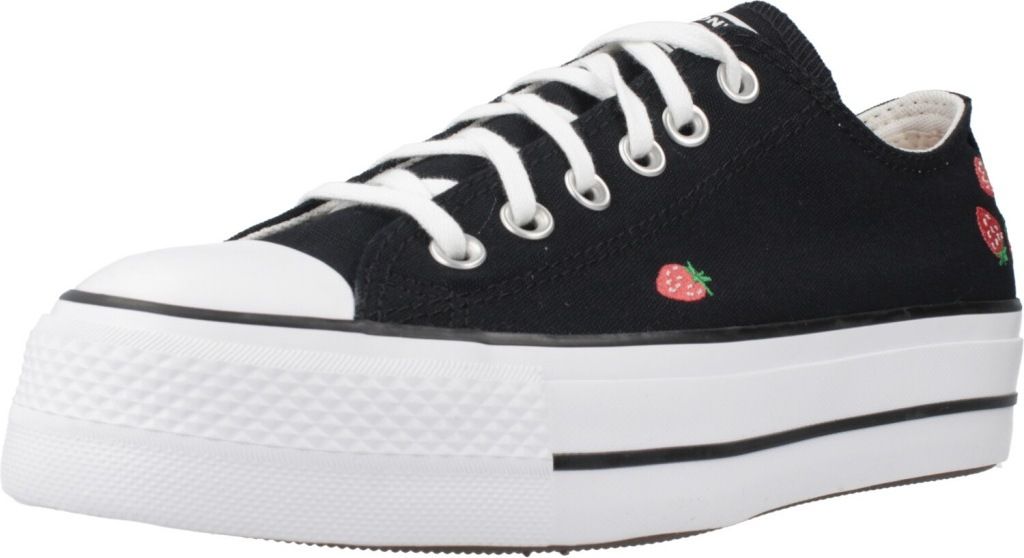Converse All Star Lift A14935C in Schwarz Rot Erdbeer-Print – 4 UK - 36.5 EU - 6 US / Black Red