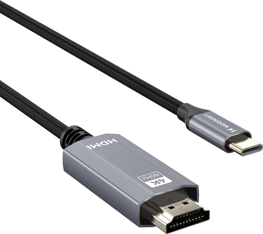 Wozinsky WCCH-01, 1,8 m, USB Typ-C, HDMI Typ A (Standard), Männlich, Männlich, Gerade