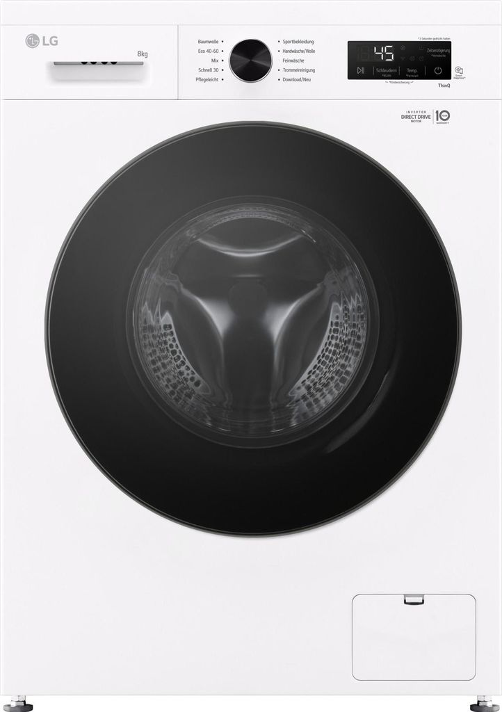 LG F4WB308Y, Frontlader, 8 kg, B, 75 dB, 1350 RPM, A Produktbild 