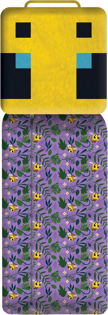 Minecraft Schlafsack bei 50 x 130 cm - Polyester -Gelb