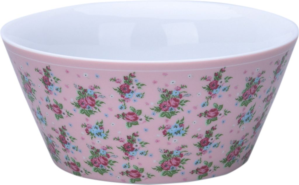Krasilnikoff - CB554 Conic Bowl Romantic - Rosa mit rosen