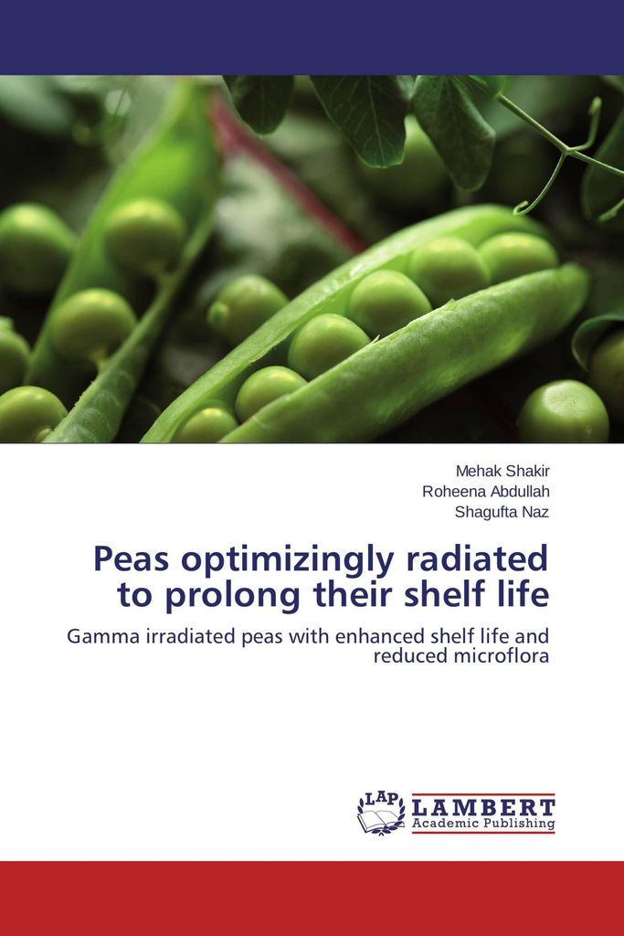 Peas optimizingly radiated to prolong their shelf life