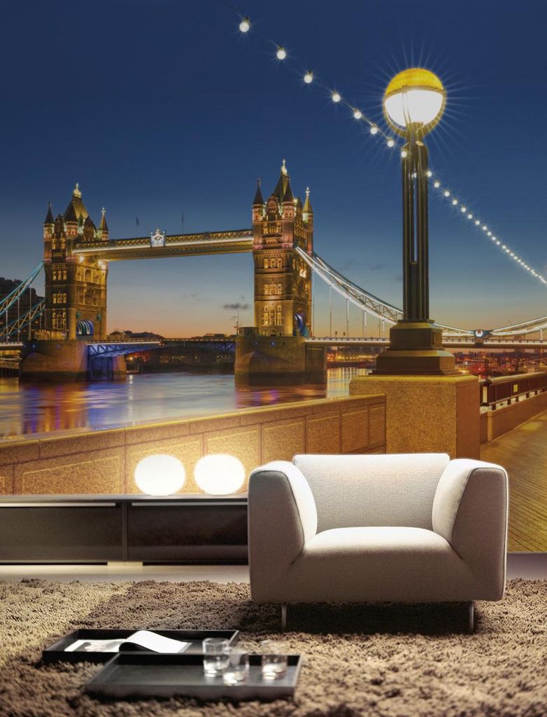 Komar Fototapete "Tower Bridge", bunt, 368 x 254 cm