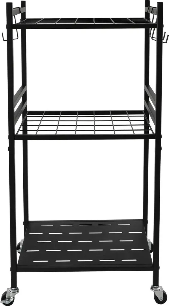Étagère à outils indépendante roulante en fer pour garage et jardinage