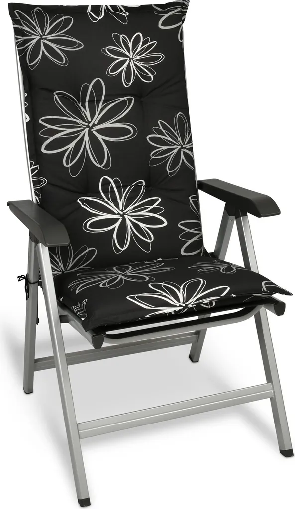 Cuscini Sedie Esterno Lavabili 120x50x6cm - Beautissu Flores Resistente